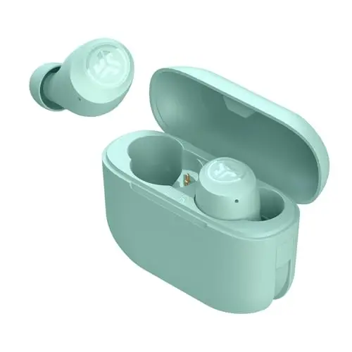JLab Go Air Pop True Wireless Earbuds, in Ear Headphones, Bluetooth Earphones, Ear Buds with 32H Playtime, Bluetooth Earbuds with Microphone, USB Charging Case, Dual Connect, EQ3 Sound, Mint - 4
