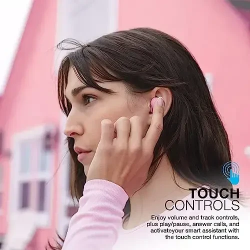 JLab Go Air Pop True Wireless Earbuds, in Ear Headphones, Bluetooth Earphones, Ear Buds with 32H Playtime, Bluetooth Earbuds with Microphone, USB Charging Case, Dual Connect, EQ3 Sound, Pink - 6