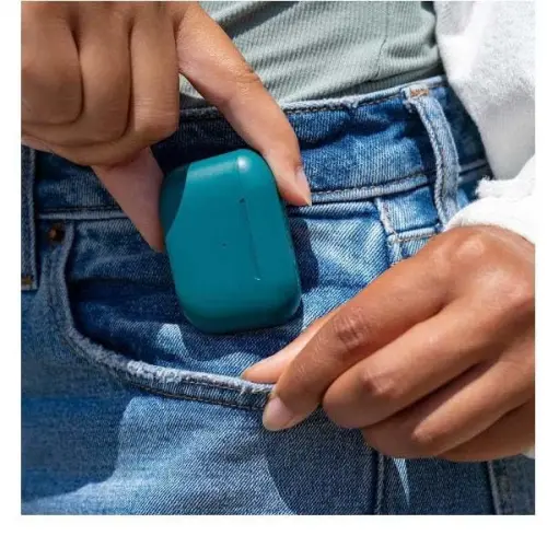 JLab Go Air Pop True Wireless quloqchinlar, quloq ichidagi naushniklar, Bluetooth naushniklar, 32 soatlik ijro etish vaqti bilan quloqchinlar, mikrofonli Bluetooth quloqchinlar, USB zaryadlash qutisi, Dual Connect, EQ3 Sound, Teal 