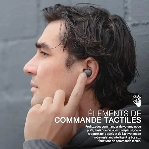 JLab Go Air Pop True Wireless quloqchinlar, quloq ichidagi naushniklar, Bluetooth naushniklar, 32 soatlik o‘yin vaqtiga ega quloqchinlar, mikrofonli Bluetooth quloqchinlar, USB zaryadlash qutisi, Dual Connect, EQ3 Sound, Clear - 6