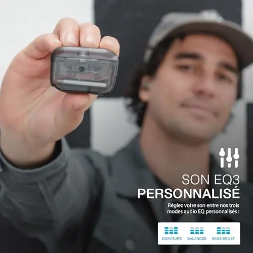 JLab Go Air Pop True Wireless quloqchinlar, quloq ichidagi naushniklar, Bluetooth naushniklar, 32 soatlik o‘yin vaqtiga ega quloqchinlar, mikrofonli Bluetooth quloqchinlar, USB zaryadlash qutisi, Dual Connect, EQ3 Sound, Clear - 5