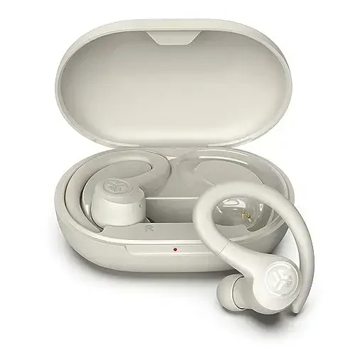 JLab Go Air Sport, Wireless Workout Earbuds Featuring C3 Clear Calling, Secure Earhook Sport Design, 32+ Hour Bluetooth Playtime, and 3 EQ Sound Settings (Sand) - JLAB