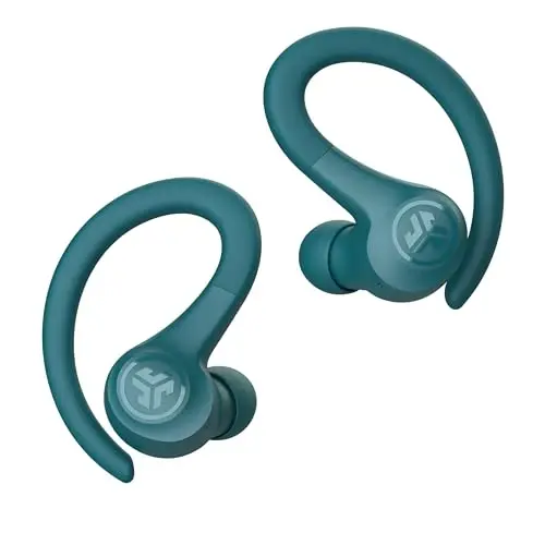 JLab Go Sport+ Wireless Workout Earbuds Featuring C3 Clear Calling, Secure Earhook Sport Design, 35+ Hour Bluetooth Playtime, and 3 EQ Sound Settings (Teal) - 5