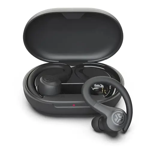 JLab Go Sport+ Wireless Workout Earbuds Featuring C3 Clear Calling, Secure Earhook Sport Design, 35+ Hour Bluetooth Playtime, and 3 EQ Sound Settings (Graphite) - 2