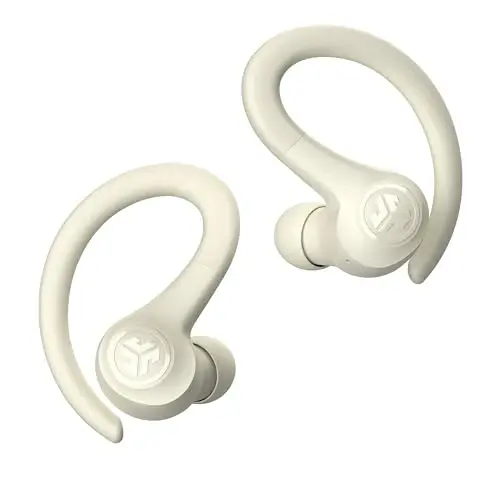 JLab Go Sport+ Wireless Workout Earbuds Featuring C3 Clear Calling, Secure Earhook Sport Design, 35+ Hour Bluetooth Playtime, and 3 EQ Sound Settings (Sand) - 5