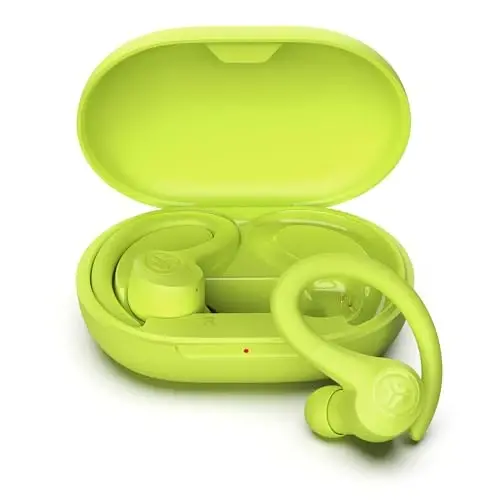 JLab Go Sport+ Wireless Workout Earbuds Featuring C3 Clear Calling, Secure Earhook Sport Design, 35+ Hour Bluetooth Playtime, and 3 EQ Sound Settings (Yellow) - 2
