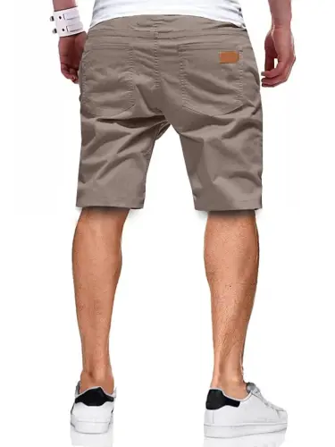 JMIERR erkaklar kundalik shortlari - paxta ipli yozgi plyaj cho'ziluvchan tvil chino golf shortlari - MODAZONE (1)