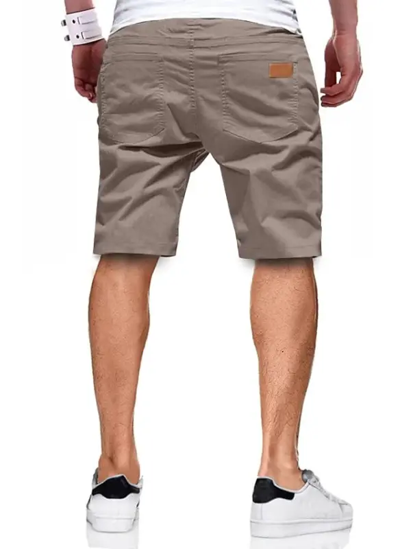 JMIERR erkaklar kundalik shortlari - paxta ipli yozgi plyaj cho'ziluvchan tvil chino golf shortlari - 2