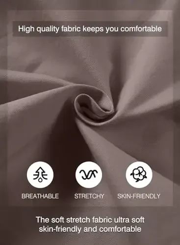 JMIERR erkaklar kundalik shortlari - paxta ipli yozgi plyaj cho'ziluvchan tvil chino golf shortlari - 5