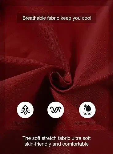 JMIERR erkaklar kundalik shortlari - paxta ipli yozgi plyaj cho'ziluvchan tvil chino golf shortlari - 4