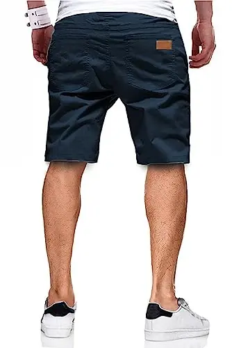 JMIERR erkaklar uchun kundalik shortilar - paxtadan tikilgan ipli yozgi plyaj stretch tvil chino golf shortilar - 2