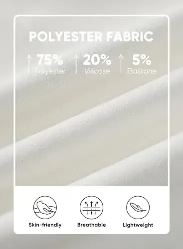 JMIERR Men's Casual Stylish Short Sleeve Button-Up Striped Dress Shirts Cotton Beach Shirt - 4