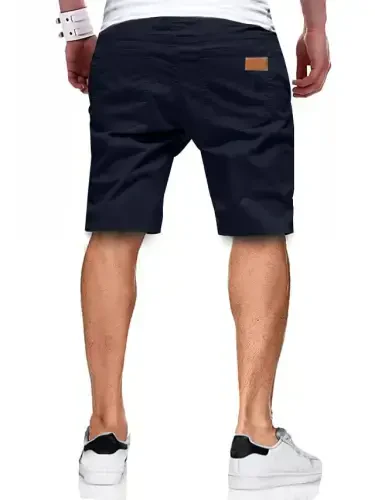 JMIERR Mens Casual Shorts - Cotton Drawstring Summer Beach Stretch Twill Chino Golf Shorts - 2