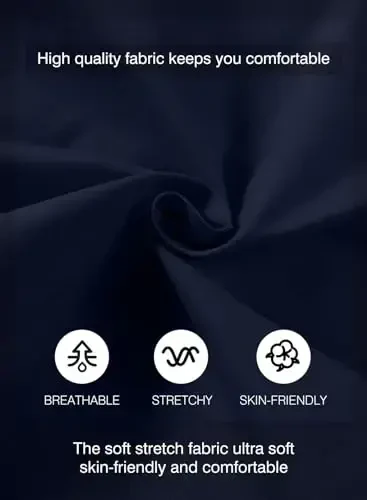 JMIERR Mens Casual Shorts - Cotton Drawstring Summer Beach Stretch Twill Chino Golf Shorts - 5