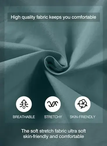 JMIERR Mens Casual Shorts - Cotton Drawstring Summer Beach Stretch Twill Chino Golf Shorts - 5