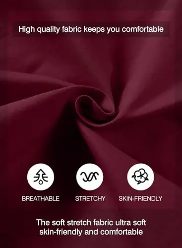 JMIERR Mens Casual Shorts - Cotton Drawstring Summer Beach Stretch Twill Chino Golf Shorts - 5