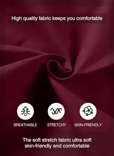 JMIERR Mens Casual Shorts - Cotton Drawstring Summer Beach Stretch Twill Chino Golf Shorts - 5