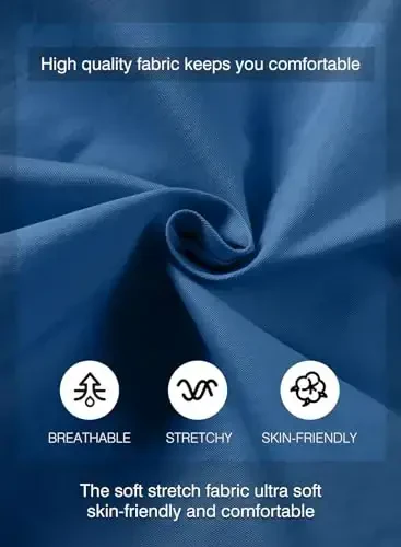 JMIERR Mens Casual Shorts - Cotton Drawstring Summer Beach Stretch Twill Chino Golf Shorts - 5