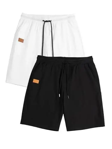 JMIERR Mens Casual Shorts - Cotton Drawstring Summer Beach Stretch Twill Chino Golf Shorts - MODAZONE (1)