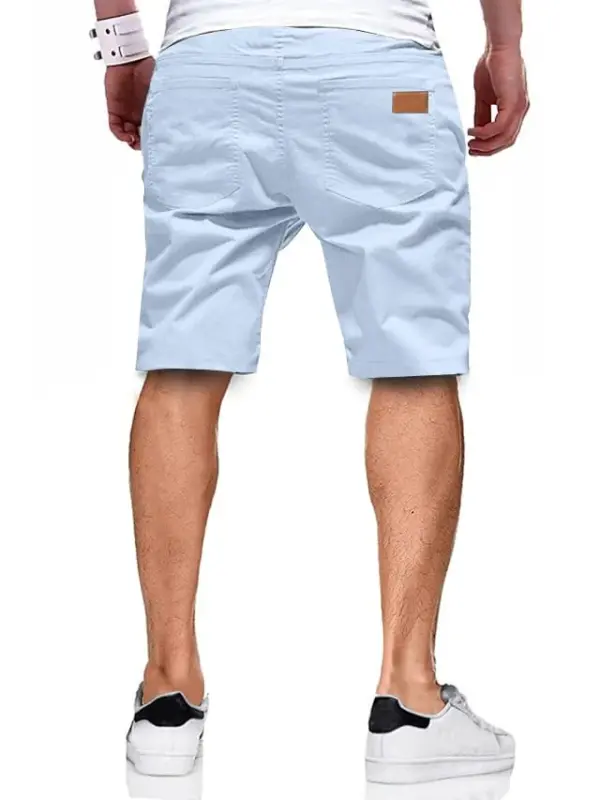 JMIERR Mens Casual Shorts - Cotton Drawstring Summer Beach Stretch Twill Chino Golf Shorts - 2