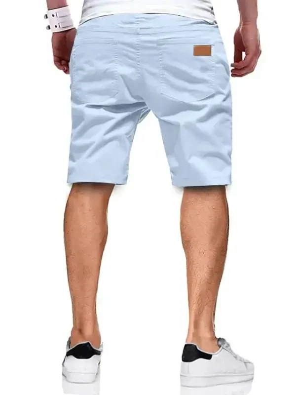 JMIERR Mens Casual Shorts - Cotton Drawstring Summer Beach Stretch Twill Chino Golf Shorts - 2