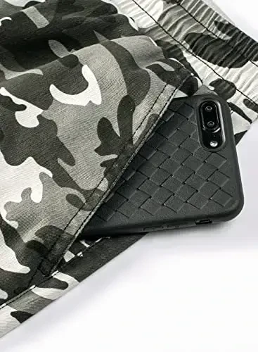 JMIERR Mens Casual Shorts - Cotton Drawstring Summer Beach Stretch Twill Chino Golf Shorts - 6