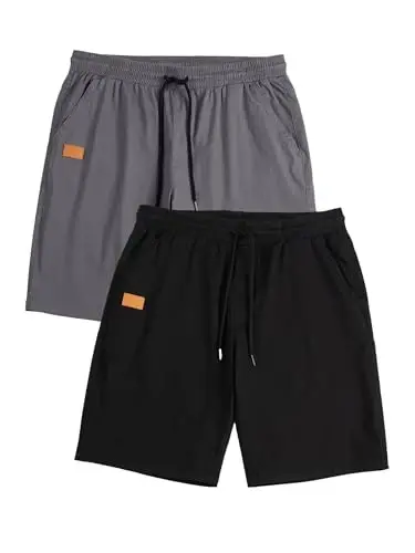 JMIERR Mens Cotton Stretch Shorts Casual Drawstring Twill Chino Shorts | Drawstring Waist, Phone Pockets, Golf, Summer Beach Cruise Outfits, Machine Wash - 2