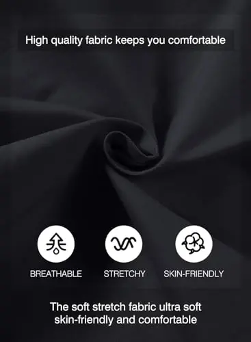 JMIERR Mens Casual Shorts - Cotton Drawstring Summer Beach Stretch Twill Chino Golf Shorts - 5