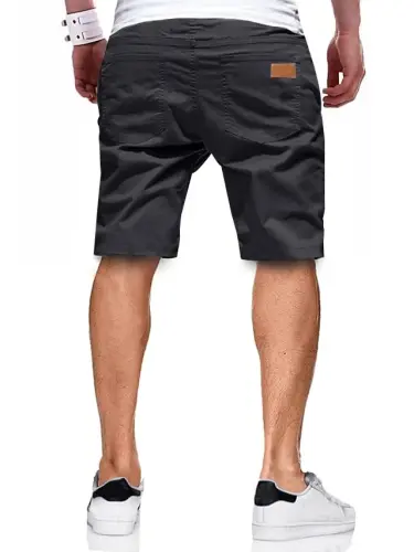 JMIERR Mens Casual Shorts - Cotton Drawstring Summer Beach Stretch Twill Chino Golf Shorts - MODAZONE (1)
