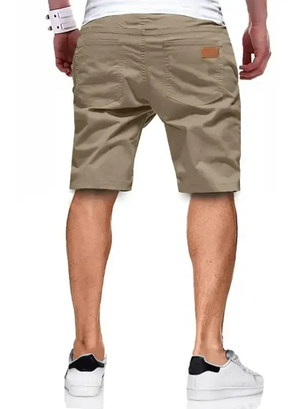 JMIERR Mens Casual Shorts - Cotton Drawstring Summer Beach Stretch Twill Chino Golf Shorts - 2