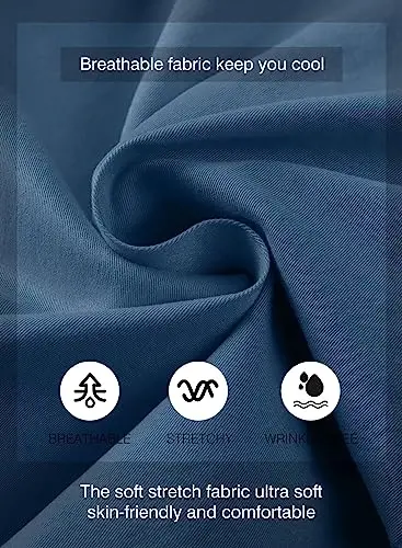 JMIERR Mens Casual Shorts - Cotton Drawstring Summer Beach Stretch Twill Chino Golf Shorts - 4