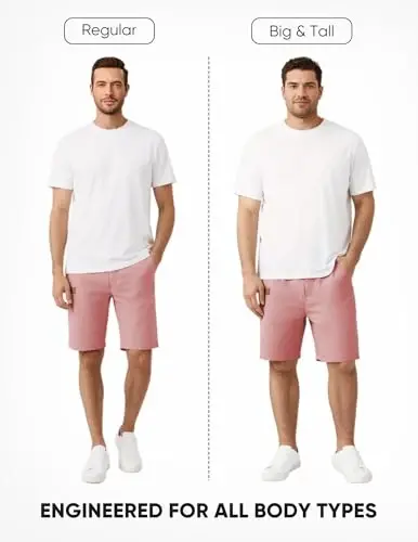 JMIERR Mens Cotton Stretch Shorts Casual Drawstring Twill Chino Shorts | Drawstring Waist, Phone Pockets, Golf, Summer Beach Cruise Outfits, Machine Wash - 5