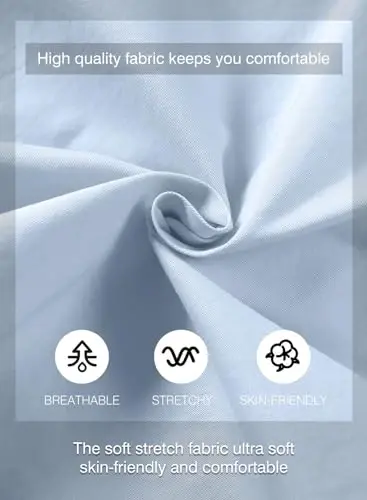 JMIERR Mens Casual Shorts - Cotton Drawstring Summer Beach Stretch Twill Chino Golf Shorts - 5