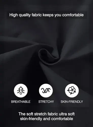 JMIERR Mens Casual Shorts - Cotton Drawstring Summer Beach Stretch Twill Chino Golf Shorts - 5