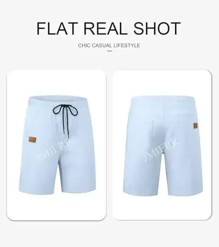 JMIERR Mens Casual Shorts - Paxta İpli Yozgi Plaj Stretch Twill Chino Golf Shortslari - 4