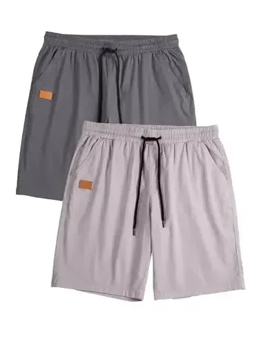JMIERR Mens Casual Shorts - Paxta Ipli Yozgi Sohil Stretch Twill Chino Golf Shortslari - 2