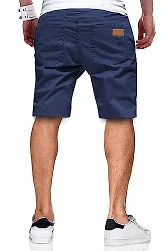 JMIERR Mens Casual Shorts - Paxta İpli Yozgi Sohil Stretch Twill Chino Golf Shortslari - MODAZONE (1)