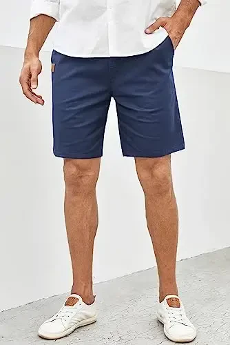 JMIERR Mens Casual Shorts - Paxta İpli Yozgi Sohil Stretch Twill Chino Golf Shortslari - 6