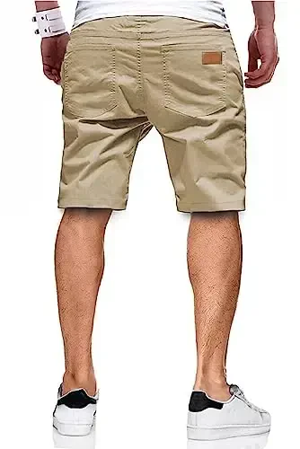 JMIERR Mens Casual Shorts - Paxtali bog'ichli yozgi plyaj Stretch Twill Chino Golf Shortslari - 2