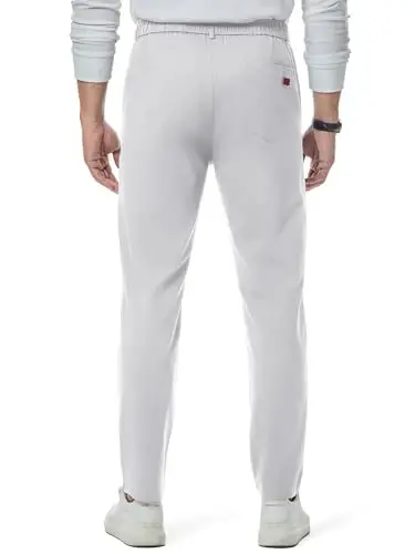 JMIERR Men's Chino Pants Casual Elastic Waist Tapered Golf Trousers - JMIERR (1)