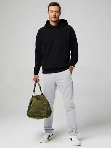 JMIERR Men's Chino Pants Casual Elastic Waist Tapered Golf Trousers - 4