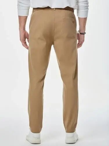 JMIERR Men's Chino Pants Casual Elastic Waist Tapered Golf Trousers - JMIERR (1)