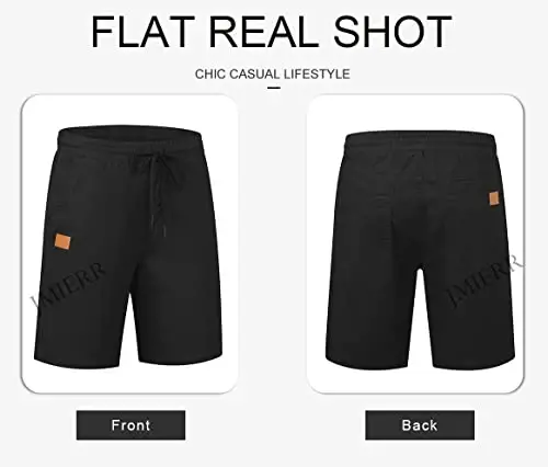JMIERR Mens kundalik shortilar - paxta ipli yozgi plyaj Stretch Twill Chino Golf shortilar - 5