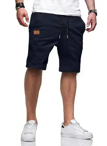 JMIERR Mens kundalik shortilar - Paxta Ipli yozgi plyaj Stretch Twill Chino Golf shortilar - 1