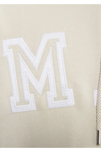 Jns Baskılı Kapüşonlu Bej Sweatshirt 0s10087-70072 - 6