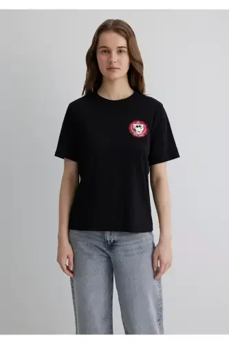 Joe Cool Printed Black T-Shirt Regular Fit / Normal - 3