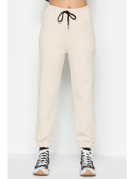 Jogger Elastic Sport Sweatpants 806 Cream - 4