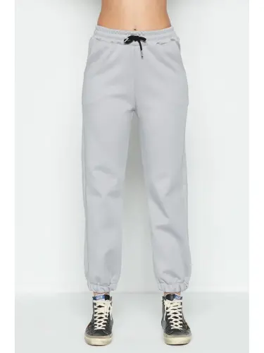 Jogger Lastikli Spor Eşofman Altı 806 Gri-Gri - 4
