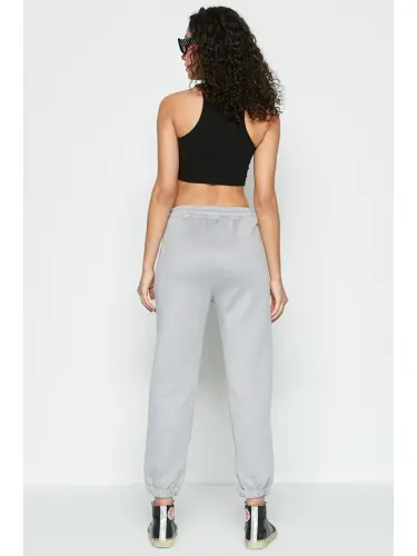 Jogger Lastikli Spor Eşofman Altı 806 Gri-Gri - 5