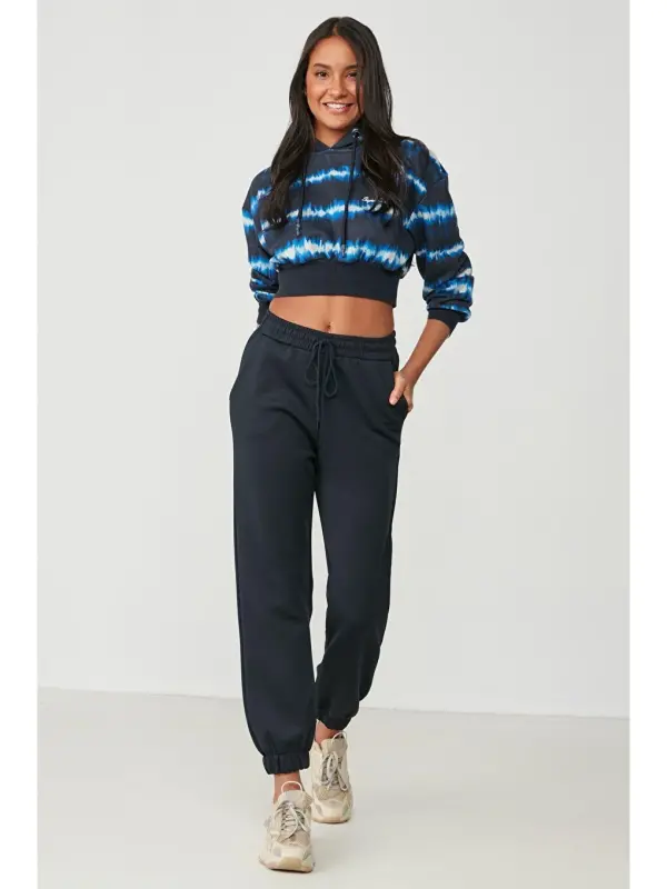 Jogger Lastikli Spor Eşofman Altı 806 Lacivert-Lacivert - 2